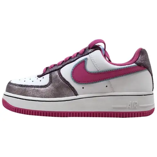 Nike Air Force 1 Abrasion Resistant Low top Skateboard Shoes Unisex White Pink