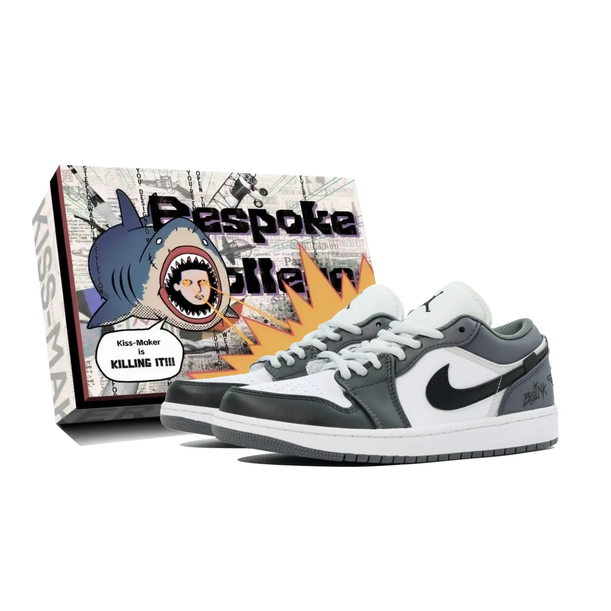 Jordan Synthetic Leather Abrasion-Resistant Lightweight Breathable Slip-Resistant Low-top Skateboard Shoes Unisex