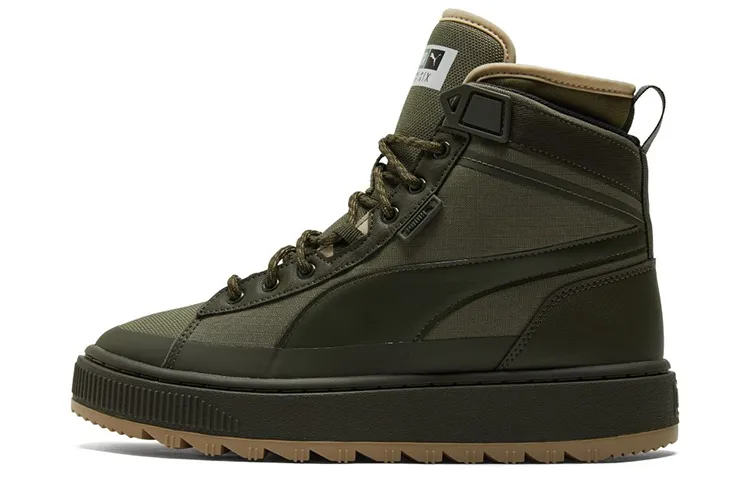 PUMA Unisex Suede Mid Wtr Sneakers Green