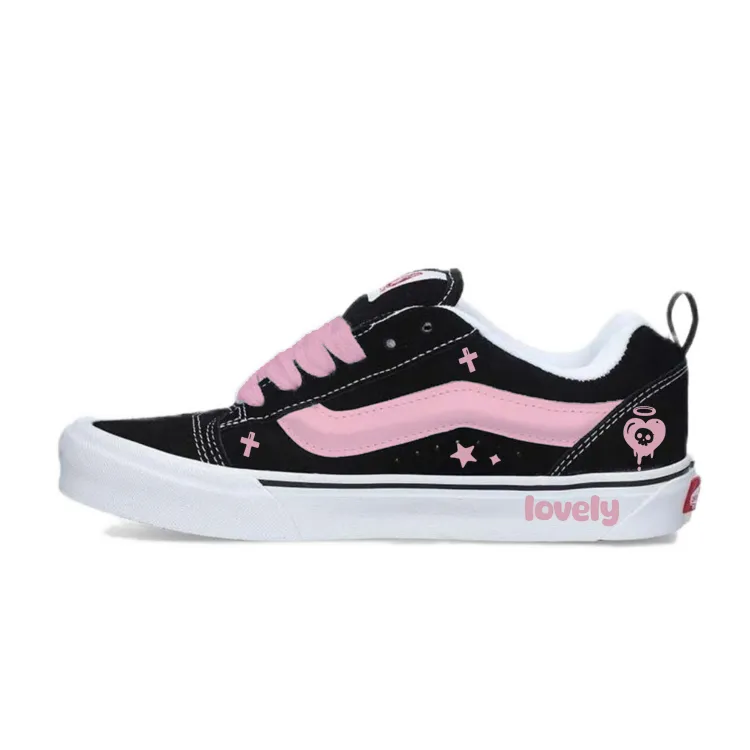 Vans Knu Skool Abrasion Resistant Abrasion Resistant Low top Skateboard Shoes Unisex Black