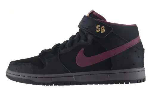 Nike Sb Dunk Mid Black Ostrich Cherrywood