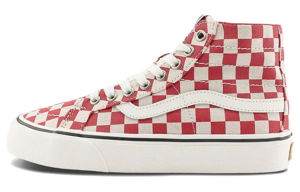 Vans SK8 Lightweight Breathable Lightweight And Breathable High top Skateboard Shoes Unisex Red