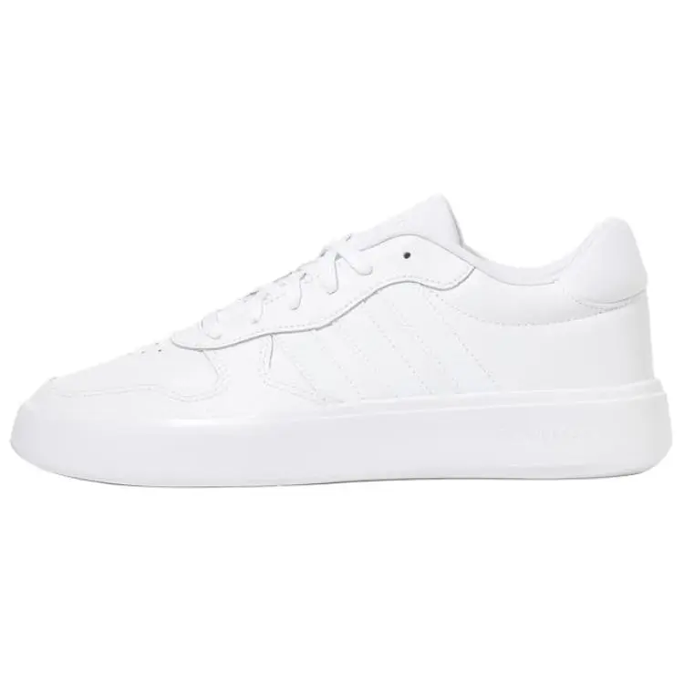 Adidas LITECOURT Slip Resistant Abrasion Resistant Low top Skateboard Shoes Unisex White