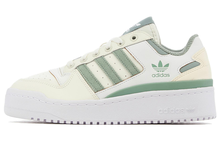 Женские кроссовки adidas originals Forum Bold (бело-зеленые)