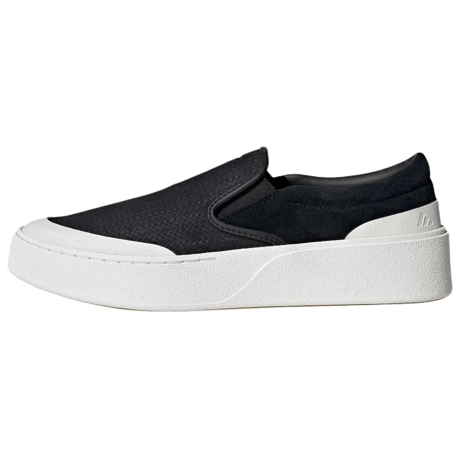 Слипоны adidas adidas LABCOURT LIGHT SLIP-ON (черно-белые)