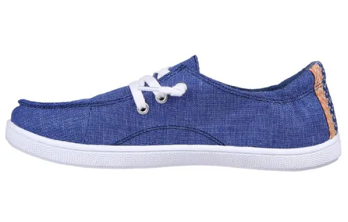 Skechers Bobs Skateboard Shoes Women's Low Top Blue/White