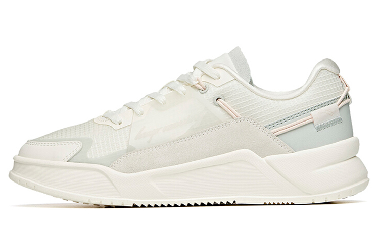 Anta Life Collection Low top Skateboard Shoes Women's Ivory White Green