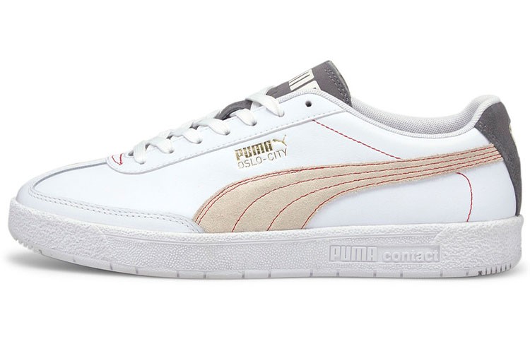Женские кеды PUMA OSLO-CITY (бело-коричневые)