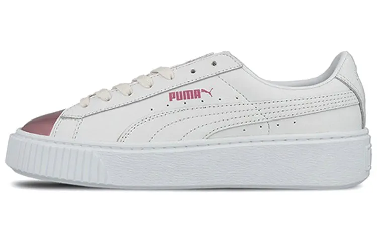 PUMA Basket Platform Metallic 'S 'White/Lilac Snow' Women's