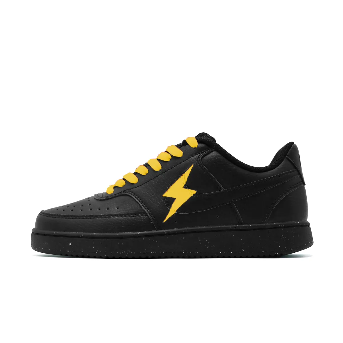 Nike Court Vision Low Twilight Trace Artificial Leather Comfortable Low top Skateboard Shoes Unisex Black