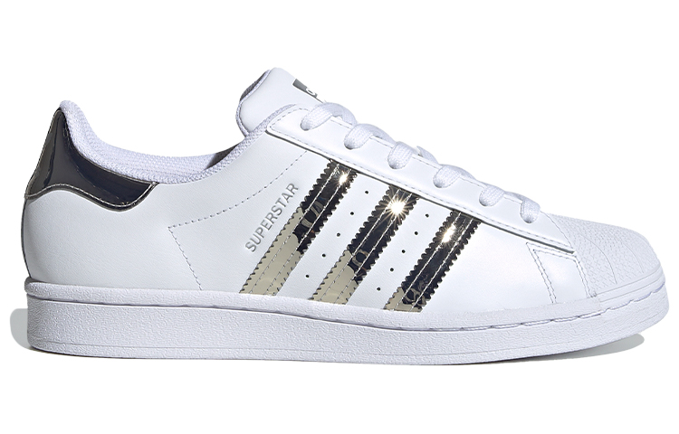 Женские кеды adidas originals SUPERSTAR (серебристо-белые) — Серебристый / белый — фото 2