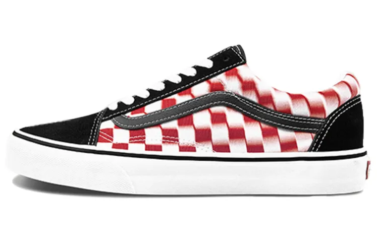 Vans Old Skool Checkerboard Red/White