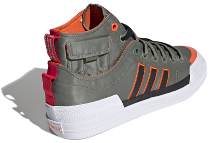 Кеды adidas originals NIZZA Hi Dl (зелено-белые) — фото 4