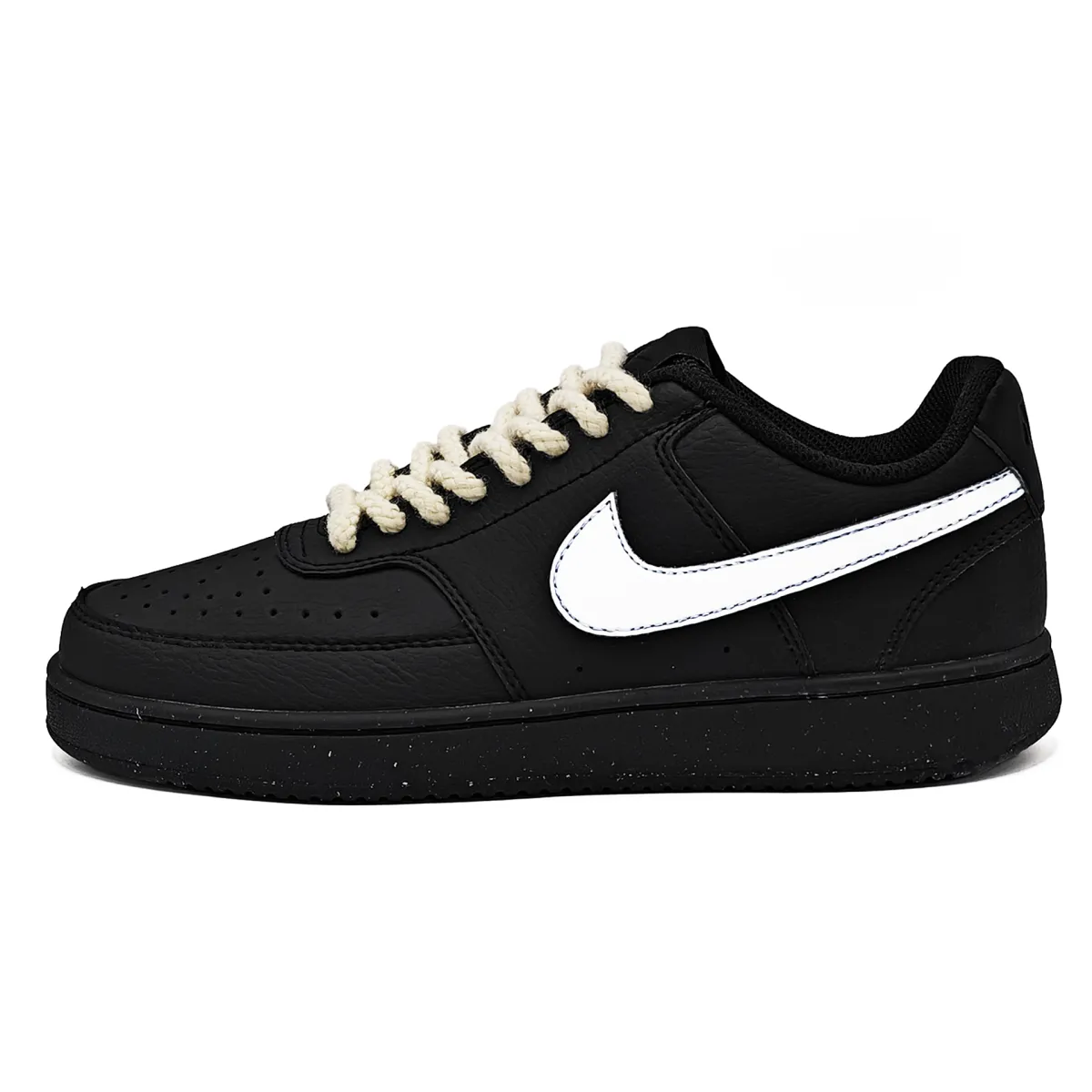 Nike Court Vision Slip Resistant Lightweight Low top Skateboard Shoes Unisex Ecru