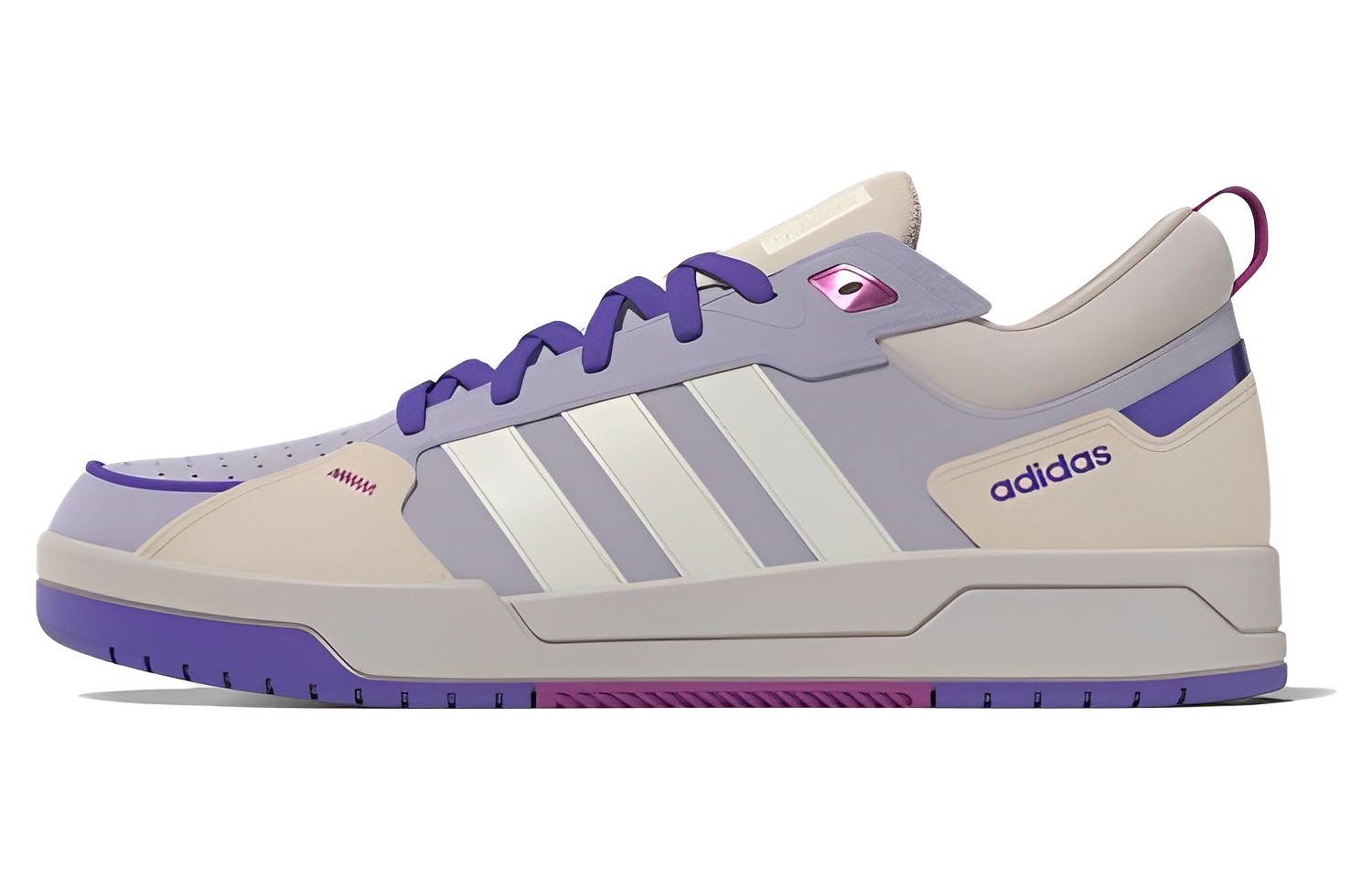 Adidas Neo 100DB Shoes 'Beige Purple White' Women's