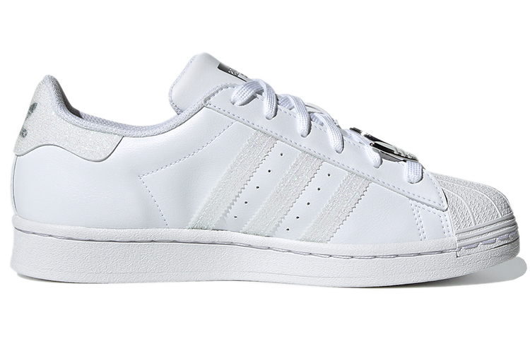 Женские кеды adidas originals Superstar (бело-серые) — фото 2