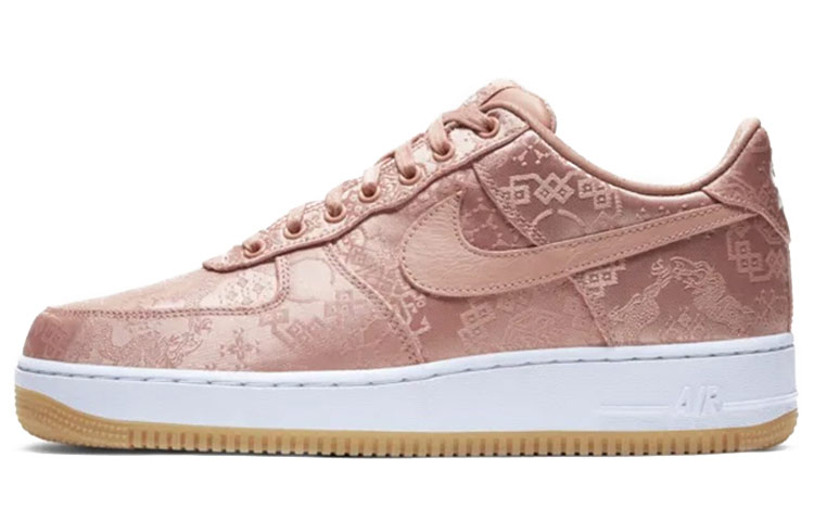 Кроссовки CLOT x Nike Air Force 1 (розовое золото)