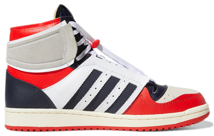 Кеды adidas originals Top ten (бело-черные) — Белый / чёрный — фото 2