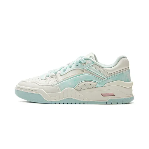 Li Ning Moon White 2.0 Slip Resistant Cushioning Abrasion Resistant Breathable Low top Skateboard Shoes Women's