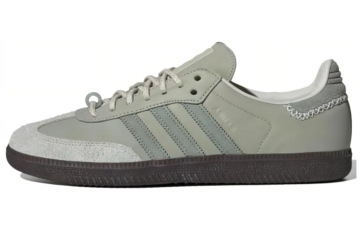 Adidas Originals x MAHA Samba Low top Skateboard Shoes Unisex Light Green