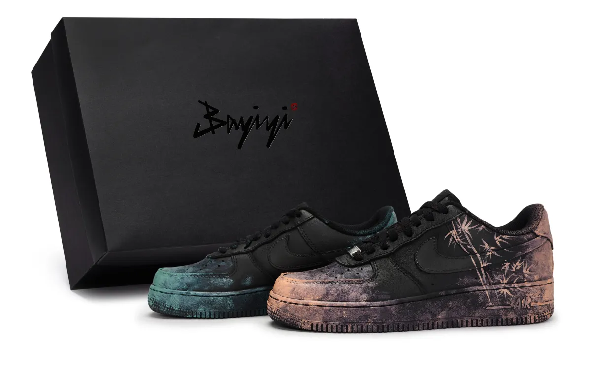 Nike Air Force 1 07 811 Manufacturing, Smoke Shadow Bamboo Wind Orange Stem, Special Shoe Box Low top Skateboard Shoes