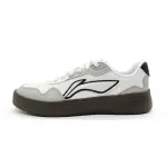 Li Ning Slip Resistant, Abrasion Resistant, Lightweight Low top Skateboard Shoes Men's White Gray Brown