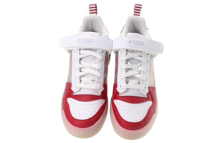 Кеды adidas originals FORUM Low "Killer Clown" (бело-красные) — фото 4