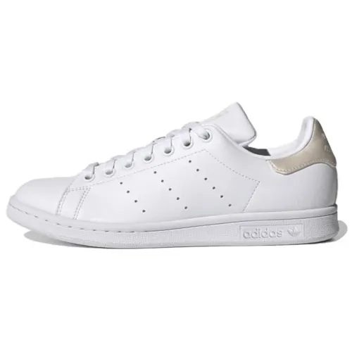 Adidas Originals Stan Smith Synthetic Leather Breathable Low top Skateboard Shoes Women's White Khaki
