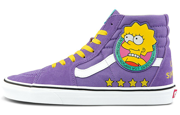 Sk8 The Simpsons x Sk8 Vans-Hi 'Lisa 4 Prez'