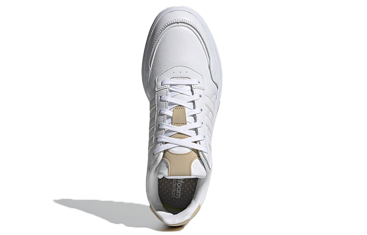 Мужские кеды adidas neo Courtmaster (бело-коричневые) — фото 5