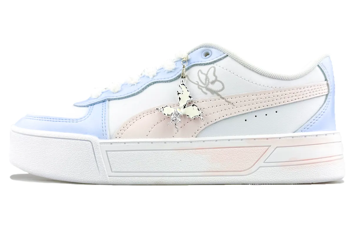 PUMA Skye Lightweight Breathable Lightweight And Breathable Low top Skateboard Shoes Women's Pink Purple