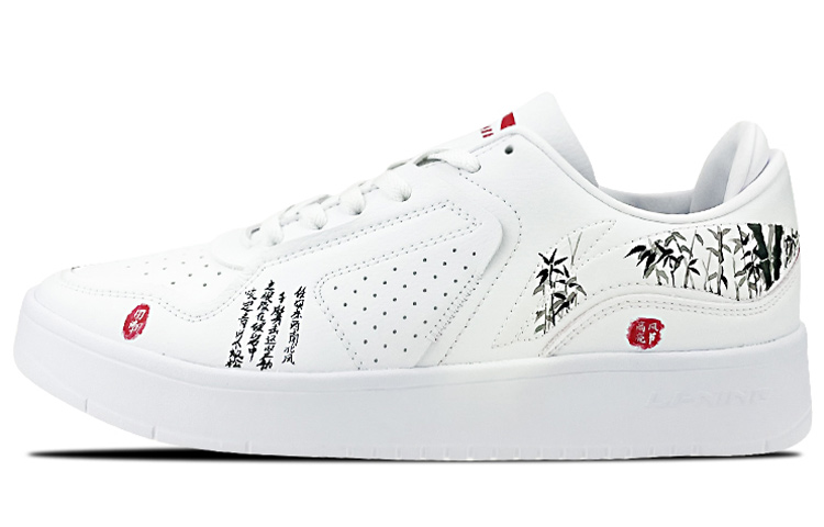 Li Ning Street Player Low top Skateboard Shoes Women's Black White