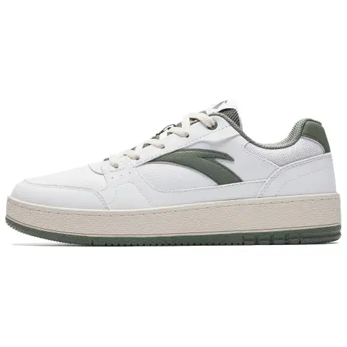 Anta Original 2 Abrasion Resistant Lightweight Low top Skateboard Shoes Women's White Green