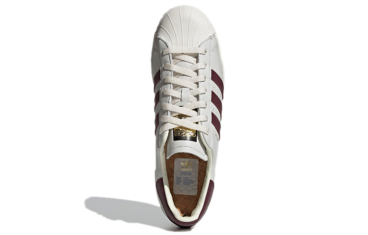 Кеды adidas originals Superstar (бело-коричневые) — фото 5