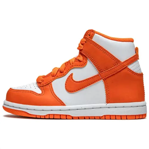 Nike Dunk High White Orange Blaze Varsity Blue
