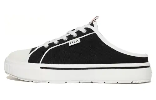 FILA Low Top One Pedal Skate Shoes Unisex Black Korean Version