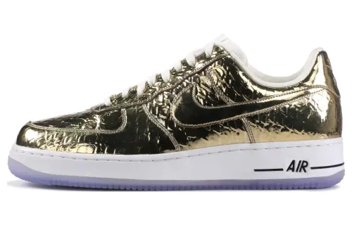 Nike Air Force 1 Super Bowl Precious Metal non-slip lightweight low-top sneakers men's gold
