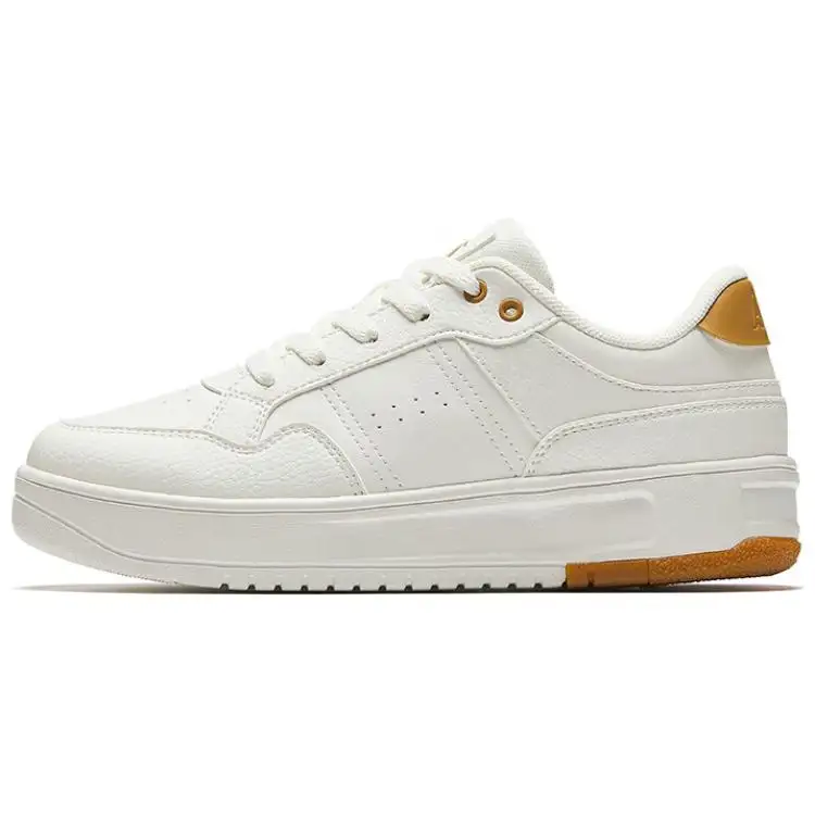Anta Breaking Bamboo Slip Resistant Abrasion Resistant Low top Skateboard Shoes Women's White
