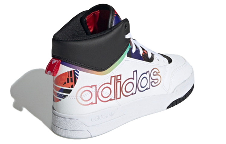 Женские кеды adidas Drop Step XL "CNY" (бело-черно-красно-фиолетовый) — Белый / чёрный / красный / фиолетовый — фото 4