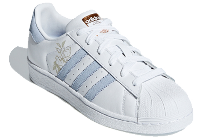 Женские кеды adidas originals Superstar (светло-синий) — фото 3
