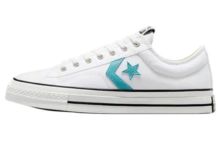 Converse Star Player 76 Low top Skateboard Shoes Unisex White Blue