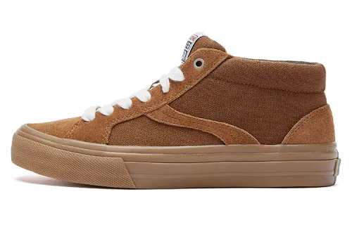 ODDCIRKUS x Vision Street Wear Astley Pro Collaboration Mid top Skateboard Shoes Unisex Caramel