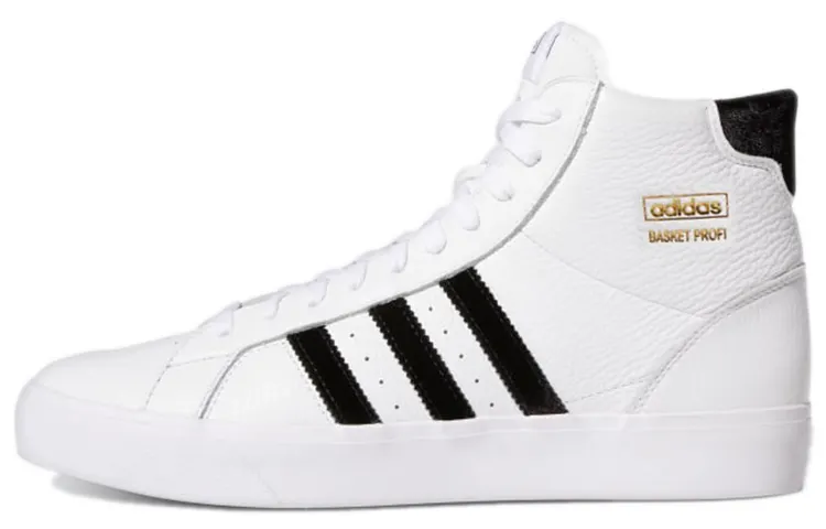 Adidas Originals Basket Profi Cozy Wear Resistant Skate Shoes White Black Unisex 'White Black'