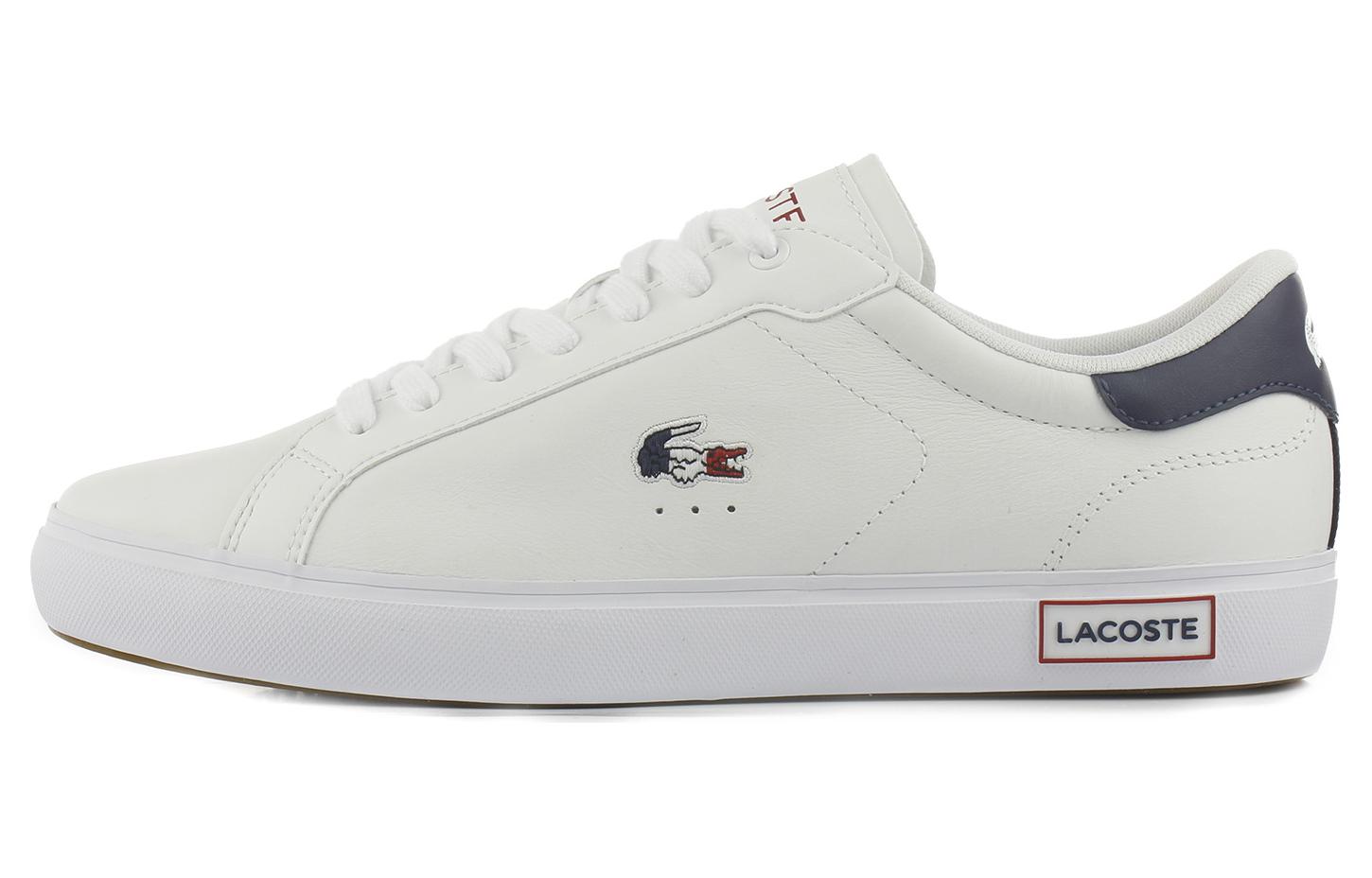 Мужские кеды LACOSTE Powercourt (бело-синие)