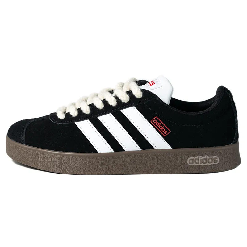 Adidas Vl Court Slip Resistant Abrasion Resistant Slip Resistant Abrasion Resistant Low top Skateboard Shoes Unisex
