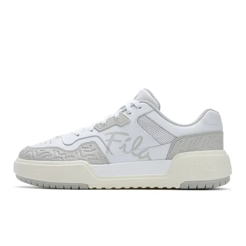 FILA CAMPUS Square Shoes Cushioning Abrasion Resistant Cushioning, Wear Resistant Low top Skateboard Shoes Men's Gray