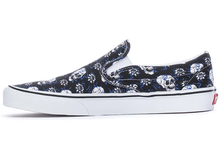 Vans Canvas Slip on Cushioning Abrasion Resistant Lightweight Breathable Low top Skateboard Shoes Unisex