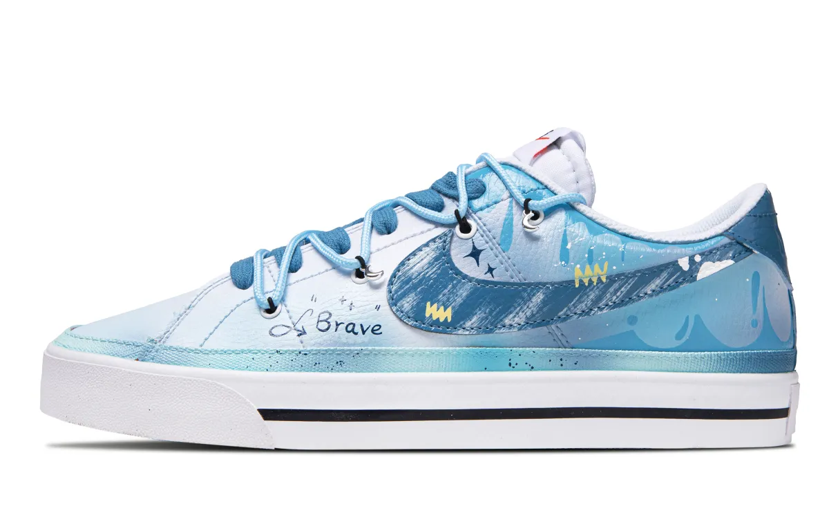 Nike Court Legacy Low top Skateboard Shoes Unisex Blue