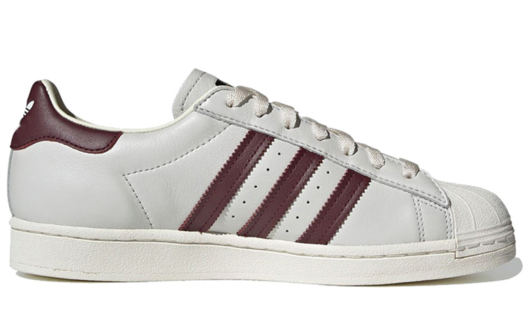 Кеды adidas originals Superstar (бело-коричневые) — фото 2