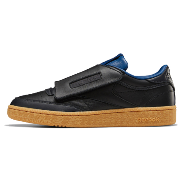 Кеды Reebok Club C Stomper (черно-синие)